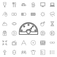 Poster - dashboard icon. Universal set of web for website design and development, app development