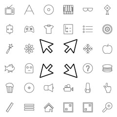 Poster - resize sign icon. Universal set of web for website design and development, app development