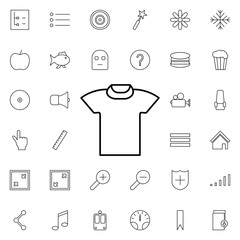 Poster - tshirt icon. Universal set of web for website design and development, app development