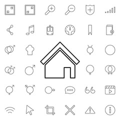 Poster - menu sign icon. Universal set of web for website design and development, app development