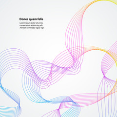 Poster - Abstract blue wave dynamic vector background