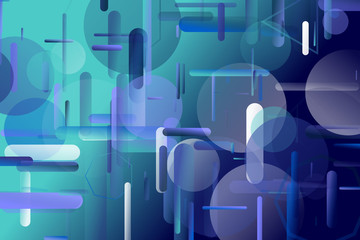 Aufkleber - Random geometrical trendy webpage background - abstract chaotic vector graphic from geometric shapes
