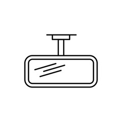 Aufkleber - Mirror, car icon. Simple line, outline vector elements of driving school icons for ui and ux, website or mobile application