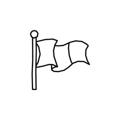 Aufkleber - Flag icon. Simple line, outline vector elements of Patrick's day icons for ui and ux, website or mobile application