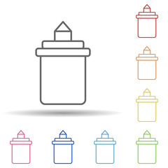 Aufkleber - Plastic cup in multi color style icon. Simple thin line, outline vector of fast food icons for ui and ux, website or mobile application