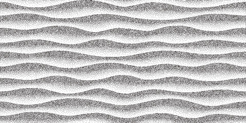 abstract seamless stippled halftoned waves pattern