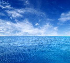 sea water surface on sky