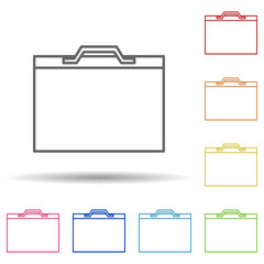 Poster - Bag from the store in multi color style icon. Simple thin line, outline vector of mobile banking icons for ui and ux, website or mobile application
