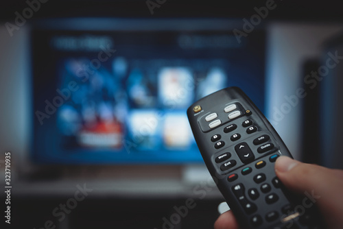 Fotografía VOD service on television. TV streaming concept