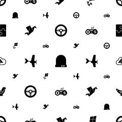 Wall Mural - toy icons pattern seamless. Included editable filled Race game, Future technology, Hobbie, Origami, Aeromodeling, joystick, Toys making, Puzzle icons. toy icons for web and mobile.