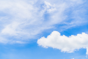 Blue sky with cloud bright at Phuket Thailand.