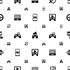 Wall Mural - gaming icons pattern seamless. Included editable filled Mobile game, In-game Advertising, RPG, online casino, Gaming, Game streaming, Video games icons. gaming icons for web and mobile.