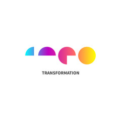 abstract transformation logo