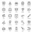 © Vectors Point - Travelling Accessories Line Icons Pack