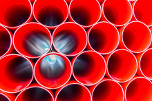 Abstract Background With Red Pipe Circles