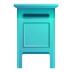 Poster - Envelope mailbox icon. Cartoon of envelope mailbox vector icon for web design isolated on white background
