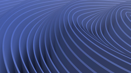 Wall Mural - 3D rendering oscillations and ripples of abstract waves in space. Bright abstract background