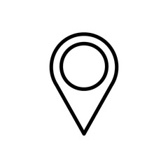 Gps mark line style icon vector design