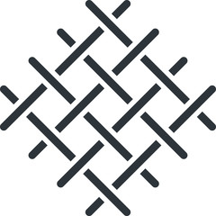 Knots weave icon, vector illustration