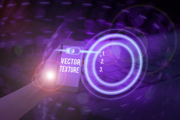 Poster - Writing note showing Texture. Business concept for A set of metrics calculated in the image processing