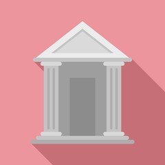 Poster - judge building icon. flat illustration of judge building vector icon for web design