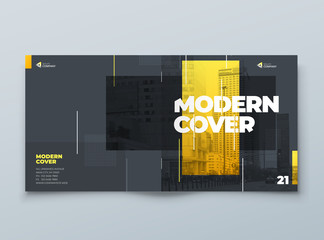 Wall Mural - Square Brochure template layout design. Corporate business annual report, catalog, magazine, flyer mockup. Creative modern bright concept with square shapes