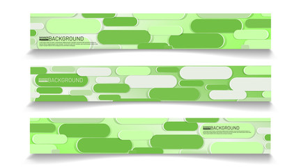 Collection of rectangular banners. Abstract vector background for your design