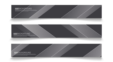 Wall Mural - collection of rectangular banners. abstract vector background for your design