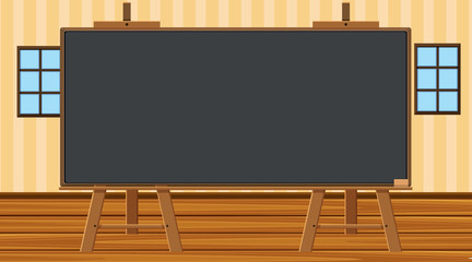 Wall Mural - blackboard template on the wall