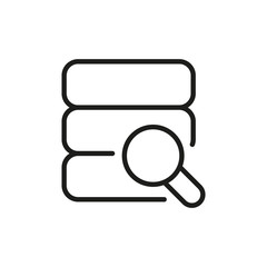 Sticker - Simple data analysis line icon.