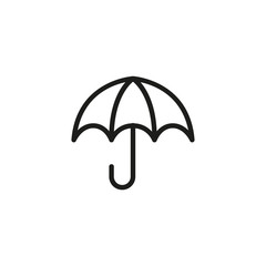 Canvas Print - Simple umbrella line icon