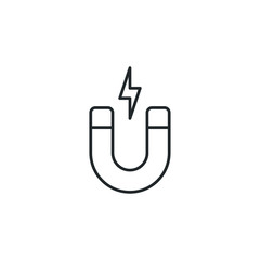 Leinwandbilder - magnet icon template color editable. magnet symbol vector sign isolated on white background illustration for graphic and web design.