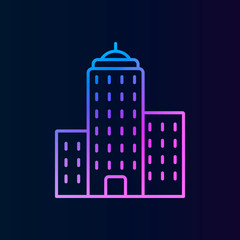 Poster - Building nolan icon. Simple thin line, outline vector of real estateicons for ui and ux, website or mobile application