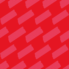 Poster - Colorful adhesive tape geometric seamless pattern print background design.