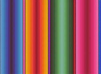 Blanket stripes vector pattern. Background for Cinco de Mayo party decor