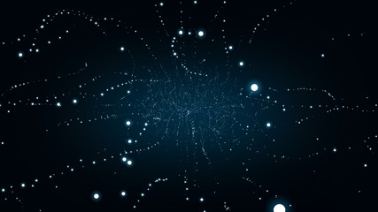 Wall Mural - big data, intelligent collective, abstract space
