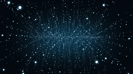 Wall Mural - explosion data, background space with stars