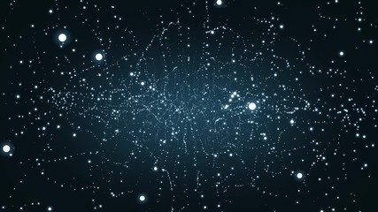 Wall Mural - explosion data, background space with stars