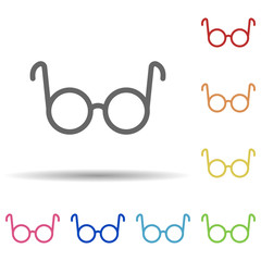 Aufkleber - Spectacles in multi color style icon. Simple thin line, outline vector of science icons for ui and ux, website or mobile application