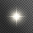 © SERHII - White glowing light burst explosion with transparent.