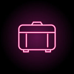 Poster - Baggage icon. Simple thin line, outline vector of web icons for ui and ux, website or mobile application