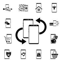 Poster - Smartphone discount sales icon. Mobile concept icons universal set for web and mobile