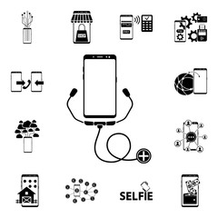 Aufkleber - smartphone cpu, chip icon. mobile concept icons universal set for web and mobile