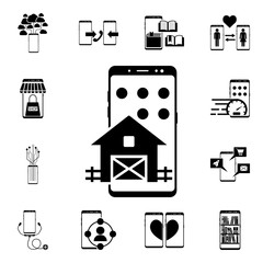 Poster - Smartphone, usd, bank card icon. Mobile concept icons universal set for web and mobile