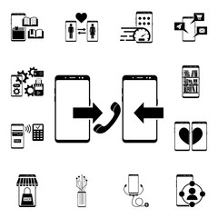 Poster - Smartphone contacts icon. Mobile concept icons universal set for web and mobile