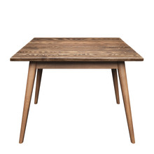 Brown Small Wooden Table Isolated