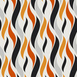 seamless hot flame wave pattern. vector illustration