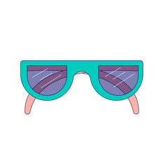 Icon of fashionable sunglasses or medical glasses. Illustration in a subtle style.