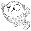 Niedlicher Fisch - Vektor-Illustration
