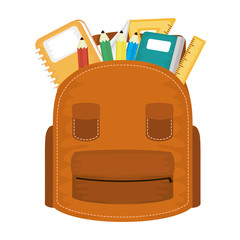 Sticker - school bag with set supplies